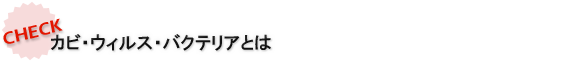 カビ・ウィルス・バクテリアとは